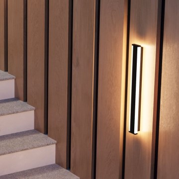 Eglo - LED sieninis lauko šviestuvas 2xLED/7W/230V 3000K IP55 juoda