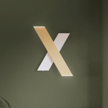 Eglo - LED sieninis šviestuvas 2xLED/5W/230V 3000K auksas/balta