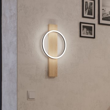 Eglo - LED sieninis šviestuvas LED/12W/230V 3000K smėlio spalva/juoda