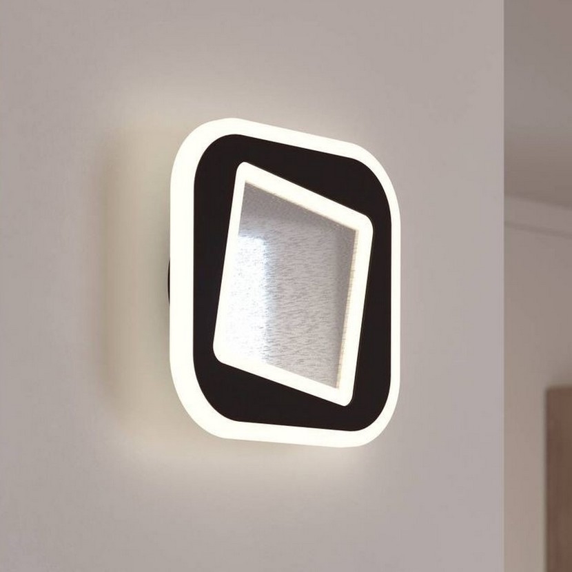 Eglo - LED sieninis šviestuvas LED/12W/230V 4000K juoda