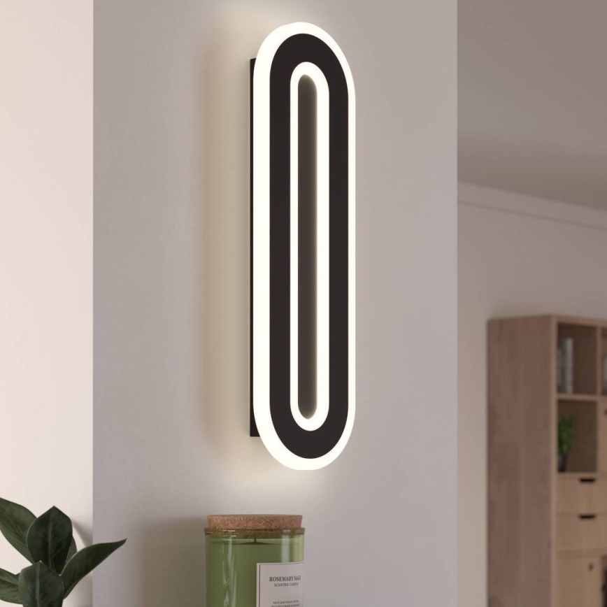 Eglo - LED sieninis šviestuvas LED/12W/230V 4000K juoda