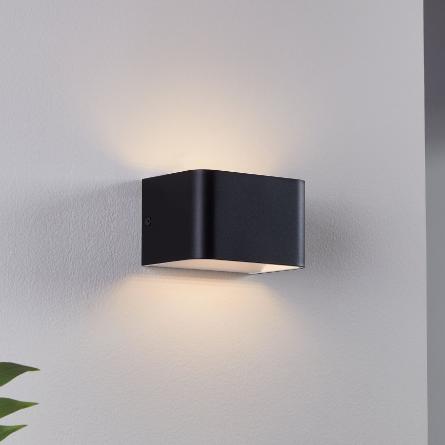 Eglo - LED sieninis šviestuvas LED/6W/230V 3000K juoda