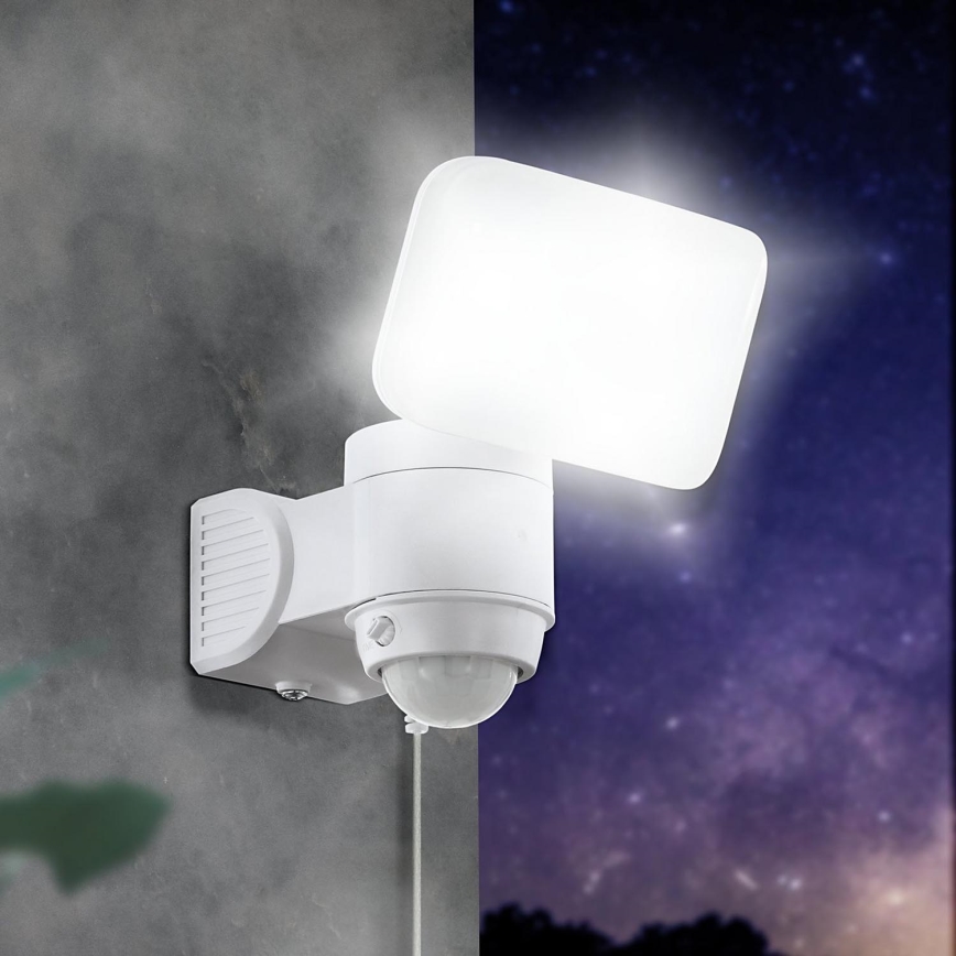 Eglo - LED sieninis šviestuvas su jutikliu, įkraunamas saulės energija LED/3,7V 1800 mAh IP44