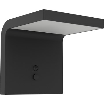 Eglo - LED sieninis šviestuvas su jutikliu, įkraunamas saulės energija LED/6,5W/3,7V IP44