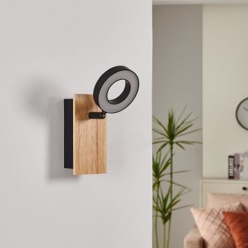 Eglo - LED sieninis taškinis šviestuvas LED/4,2W/230V juodas/rudas