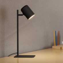 Eglo - LED Stalinė lempa 1xGU10/4,5W/230V juoda