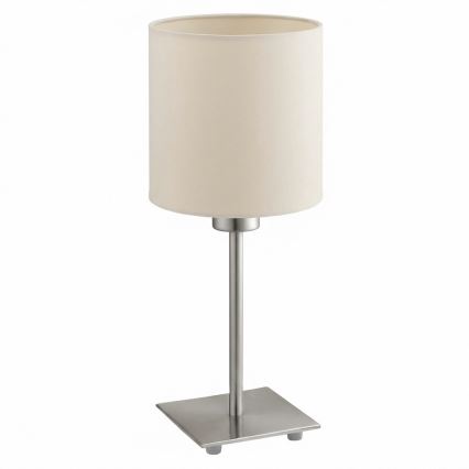 Eglo - LED stalinė lempa TUNJA 1xE27/60W/230V kreminė
