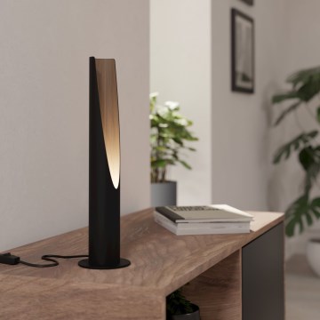 Eglo - LED stalinis šviestuvas 1xGU10/4,5W/230V 3000K juoda/ruda