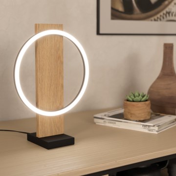 Eglo - LED stalinis šviestuvas LED/12W/230V 3000K smėlio spalva/juoda
