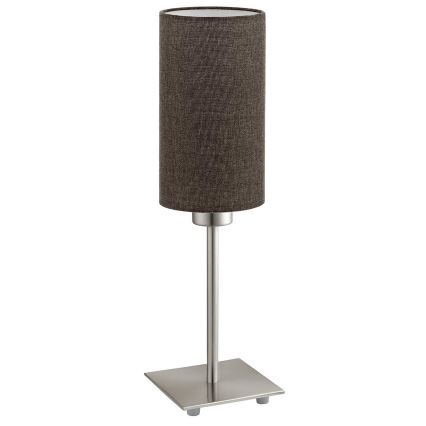 Eglo - LED stalinis šviestuvas TUNJA 1xE27/60W/230V 26,5 cm matinis chromas/ruda