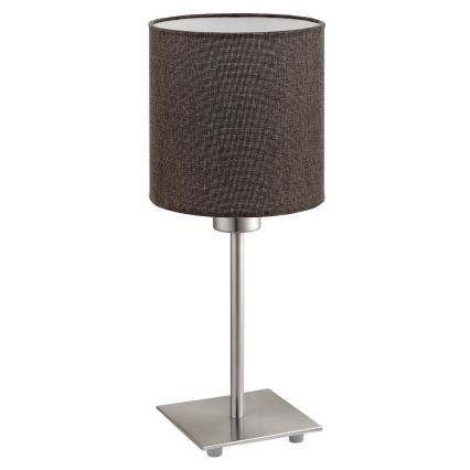Eglo - LED stalinis šviestuvas TUNJA 1xE27/60W/230V 26,5 cm matinis chromas/ruda