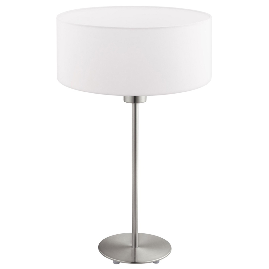 Eglo - LED  Stalinis šviestuvas TUNJA 1xE27/60W/230V 38,5 cm matinis chromas/balta