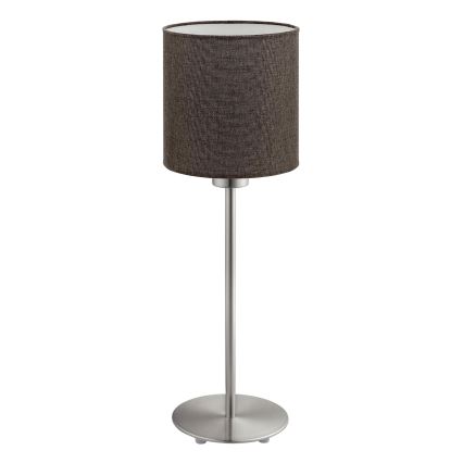Eglo - LED  Stalinis šviestuvas TUNJA 1xE27/60W/230V 38,5 cm matinis chromas/ruda