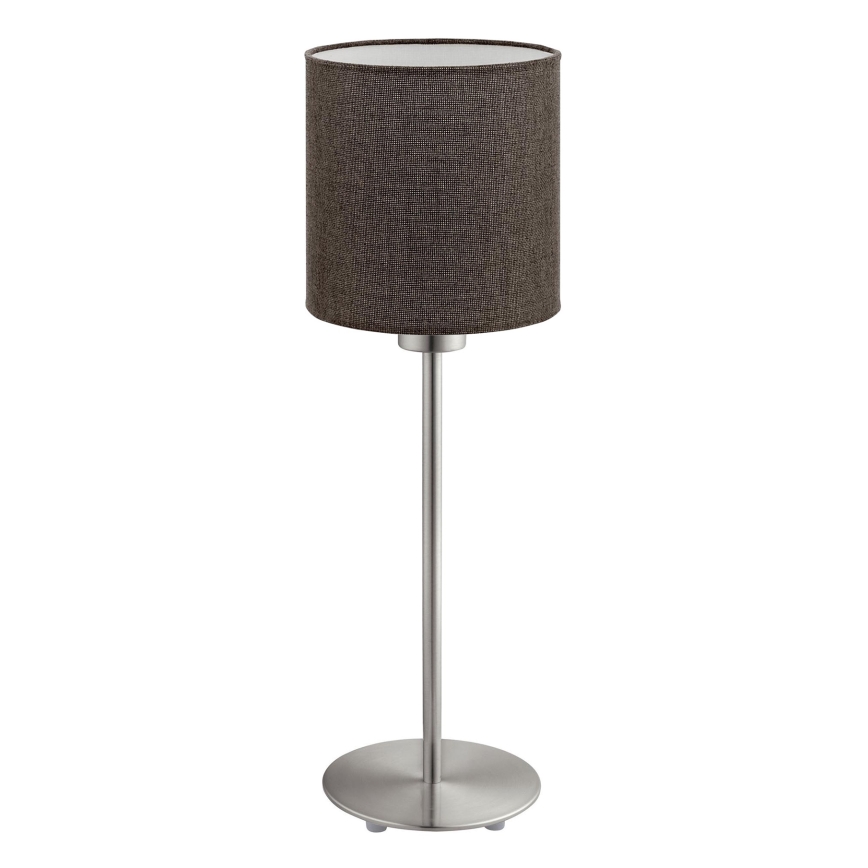 Eglo - LED  Stalinis šviestuvas TUNJA 1xE27/60W/230V 38,5 cm matinis chromas/ruda