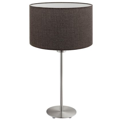 Eglo - LED  Stalinis šviestuvas TUNJA 1xE27/60W/230V 38,5 cm matinis chromas/ruda
