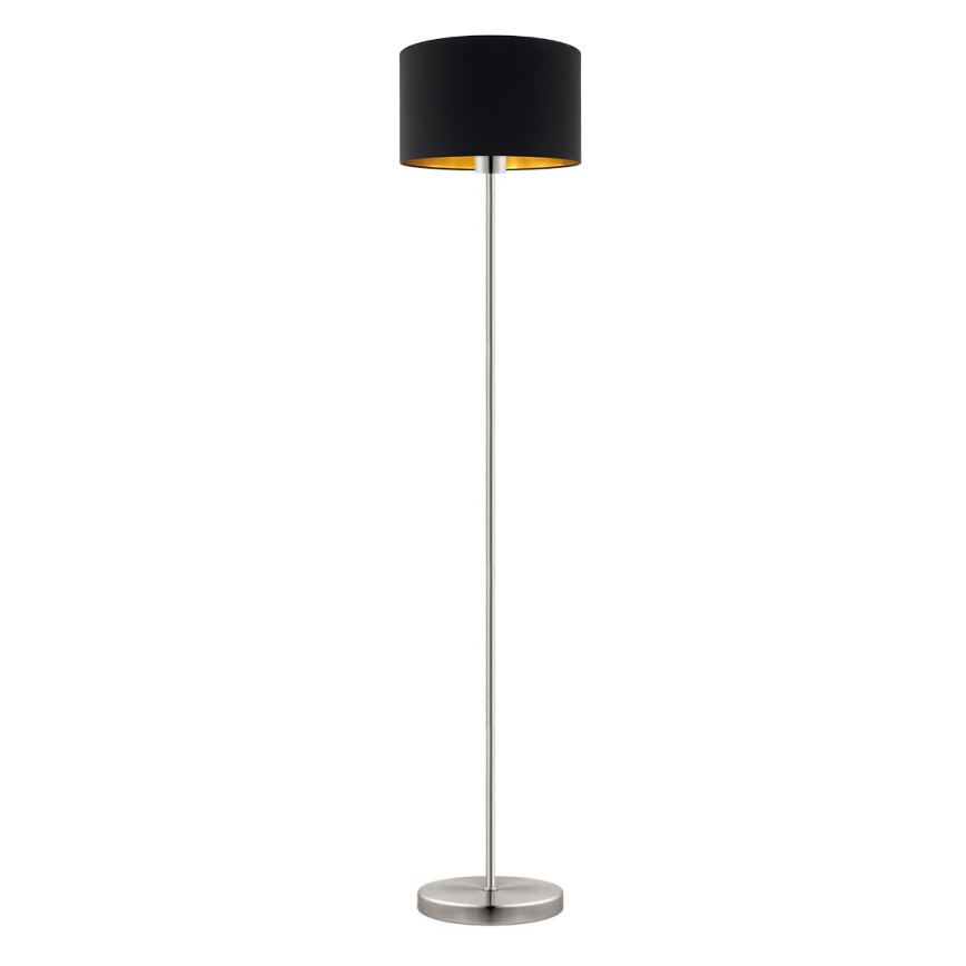 Eglo - LED Stovėjimo lempa TUNJA 1xE27/60W/230V matinė chromo/juoda