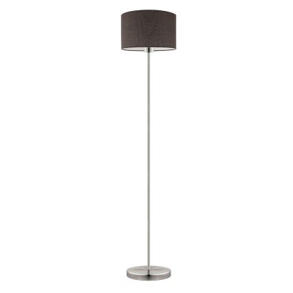 Eglo - LED Stovėjimo lempa TUNJA 1xE27/60W/230V matinio chromo/rudos spalvos