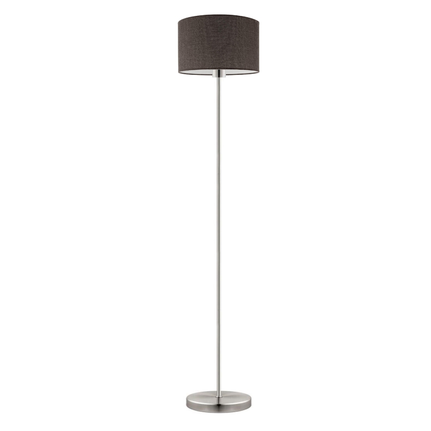 Eglo - LED Stovėjimo lempa TUNJA 1xE27/60W/230V matinio chromo/rudos spalvos