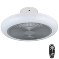 Eglo - LED šviesos reguliavimas ceiling fan LED/25,5W/230V pilka + nuotolinio valdymo pultas