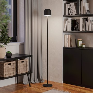 Eglo - LED šviesos reguliavimas lauko įkraunamas Toršeras LED/4,3W/5V 2400/3000/4000K IP54 juoda