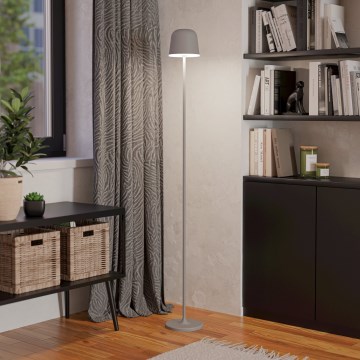 Eglo - LED šviesos reguliavimas lauko įkraunamas Toršeras LED/4,3W/5V 2400/3000/4000K IP54 pilka