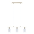 Eglo - LED šviestuvas ant laido MY CHOICE 3xE14/4W/230V matinio chromo/baltas