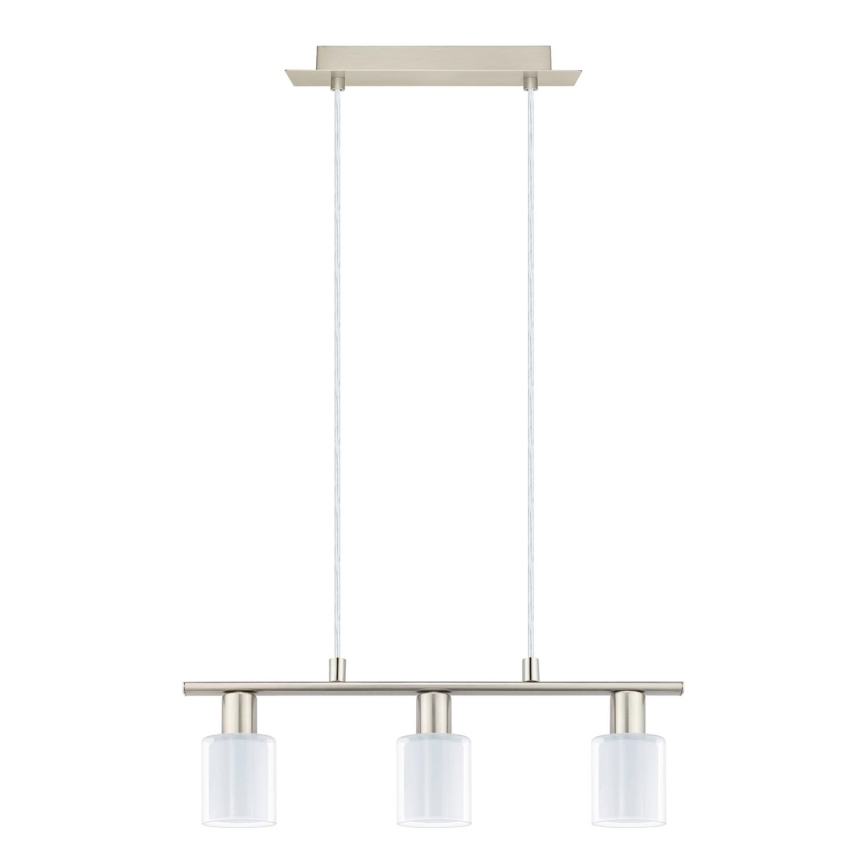 Eglo - LED šviestuvas ant laido MY CHOICE 3xE14/4W/230V matinio chromo/baltas