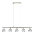 Eglo - LED šviestuvas ant laido MY CHOICE 5xE14/4W/230V matinio chromo/baltas/juodas