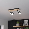 Eglo - LED taškinis šviestuvas 2xLED/4,2W/230V juoda/ruda