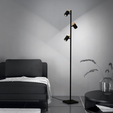 Eglo - LED toršeras 3xGU10/4,5W/230V 3000K juoda/ruda
