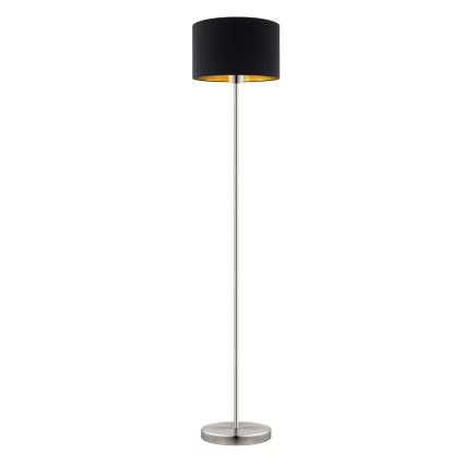 Eglo - LED  Toršeras TUNJA 1xE27/60W/230V matinis chromas/juoda