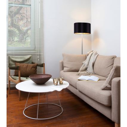 Eglo - LED  Toršeras TUNJA 1xE27/60W/230V matinis chromas/juoda