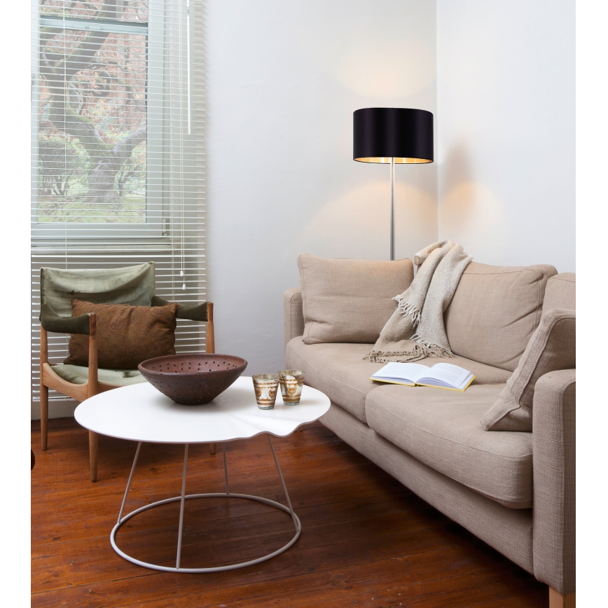 Eglo - LED  Toršeras TUNJA 1xE27/60W/230V matinis chromas/juoda