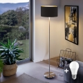 Eglo - LED toršeras TUNJA 1xE27/60W/230V matinis chromas/juoda
