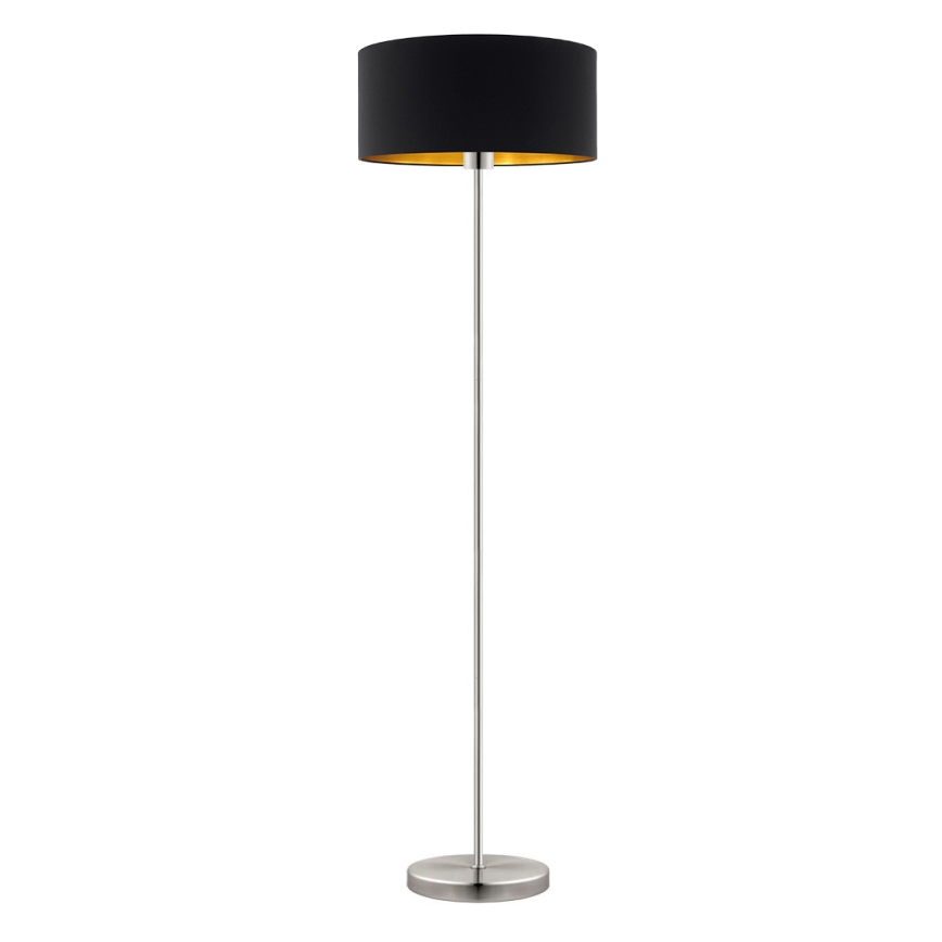 Eglo - LED toršeras TUNJA 1xE27/60W/230V matinis chromas/juoda