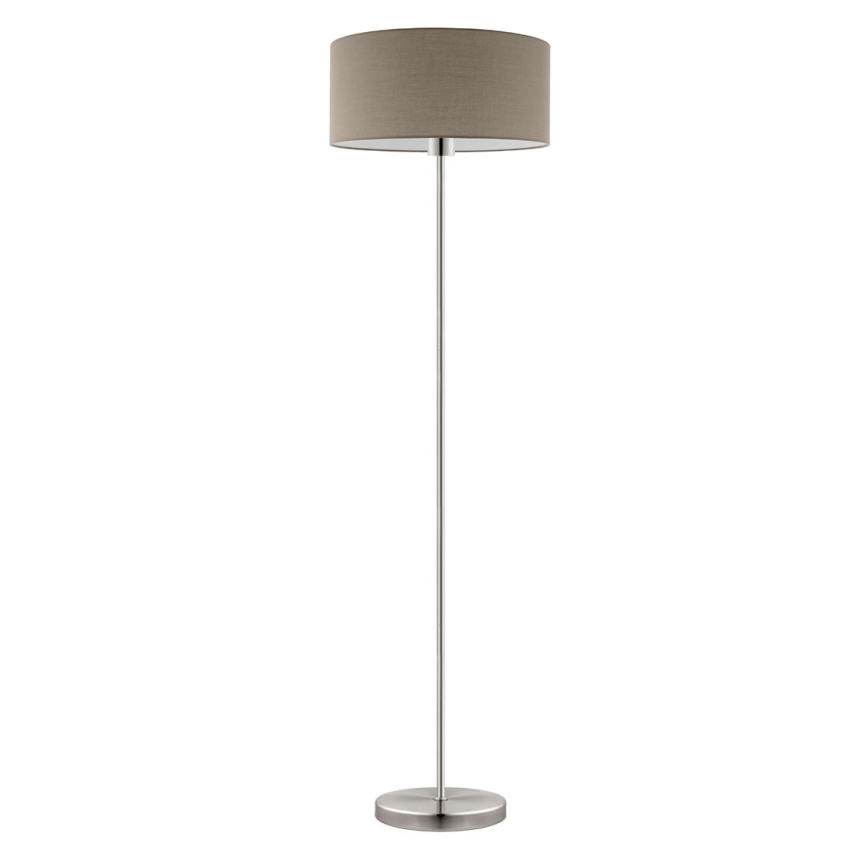 Eglo - LED  Toršeras TUNJA 1xE27/60W/230V matinis chromas/taupe