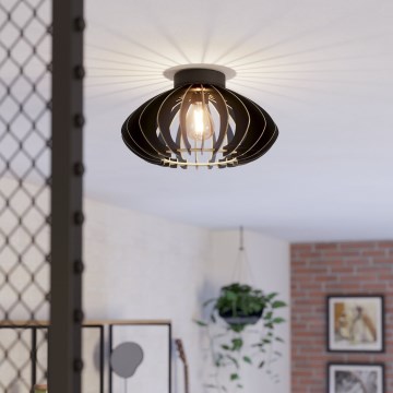 Eglo - Lubinis šviestuvas 1xE27/40W/230V diametras 38 cm juoda