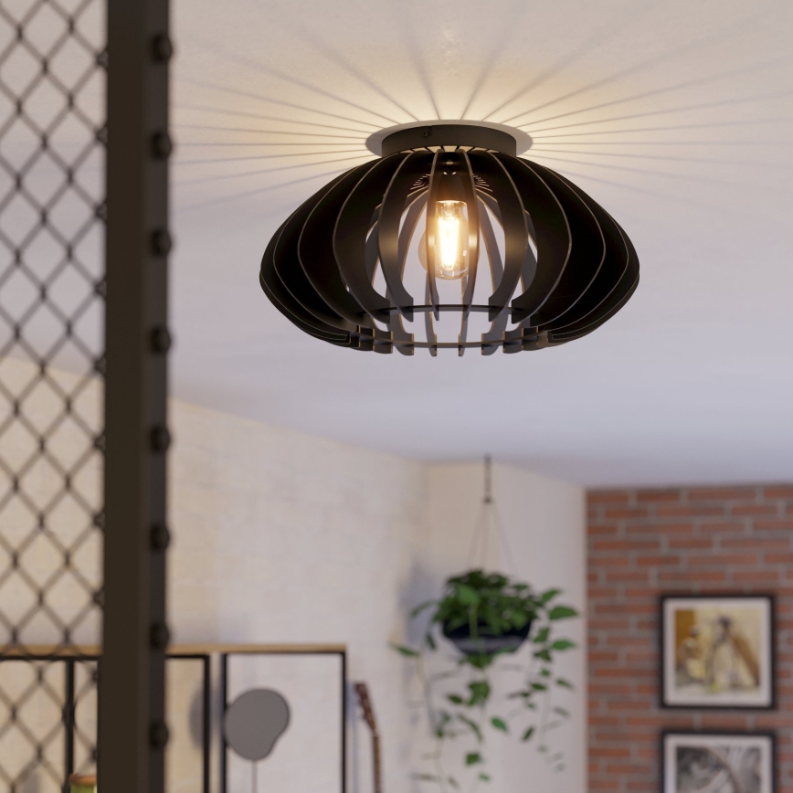 Eglo - Lubinis šviestuvas 1xE27/40W/230V diametras 45 cm juoda