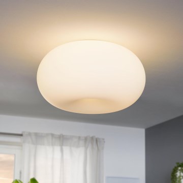 EGLO - Lubinis šviestuvas OPTICA 2xE27/60W/230V opalinio stiklo diametras 35 cm