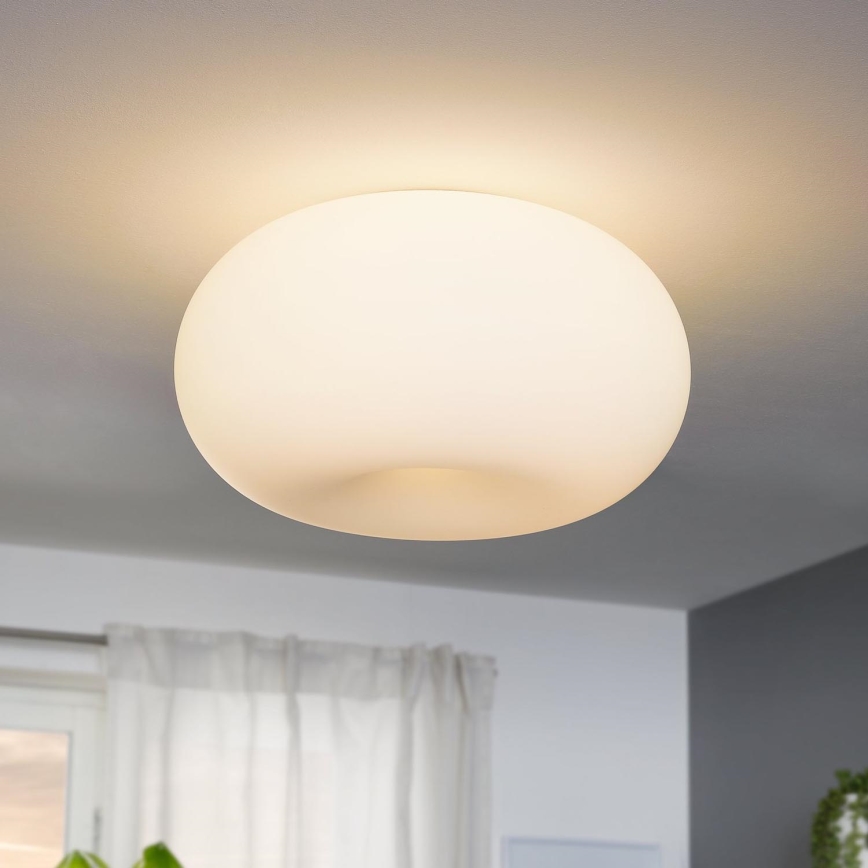 EGLO - Lubinis šviestuvas OPTICA 2xE27/60W/230V opalinio stiklo diametras 35 cm