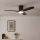 Eglo - lubinis ventiliatorius su reguliuojamu LED apšvietimu LED/17W/230V 3000/4000/5000K skersmuo 132 cm juodas + nuotolinis valdymas