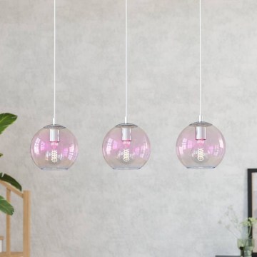 Eglo - Pakabinama liustra ant laido 3xE27/60W/230V blizgus chromas