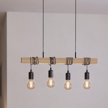 Eglo - Pakabinama liustra TOWNSHEND 4xE27/60W/230V