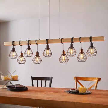 Eglo - pakabinama liustra TOWNSHEND 9xE27/60W/230V