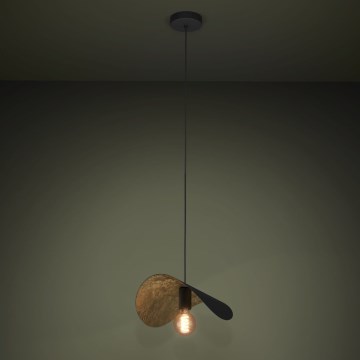 Eglo - Pakabinamas sietynas 1xE27/40W/230V 41 cm juoda/auksas