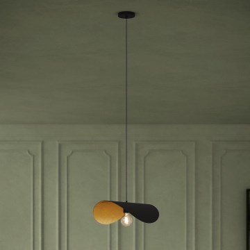Eglo - Pakabinamas sietynas 1xE27/40W/230V 53 cm juoda/auksas