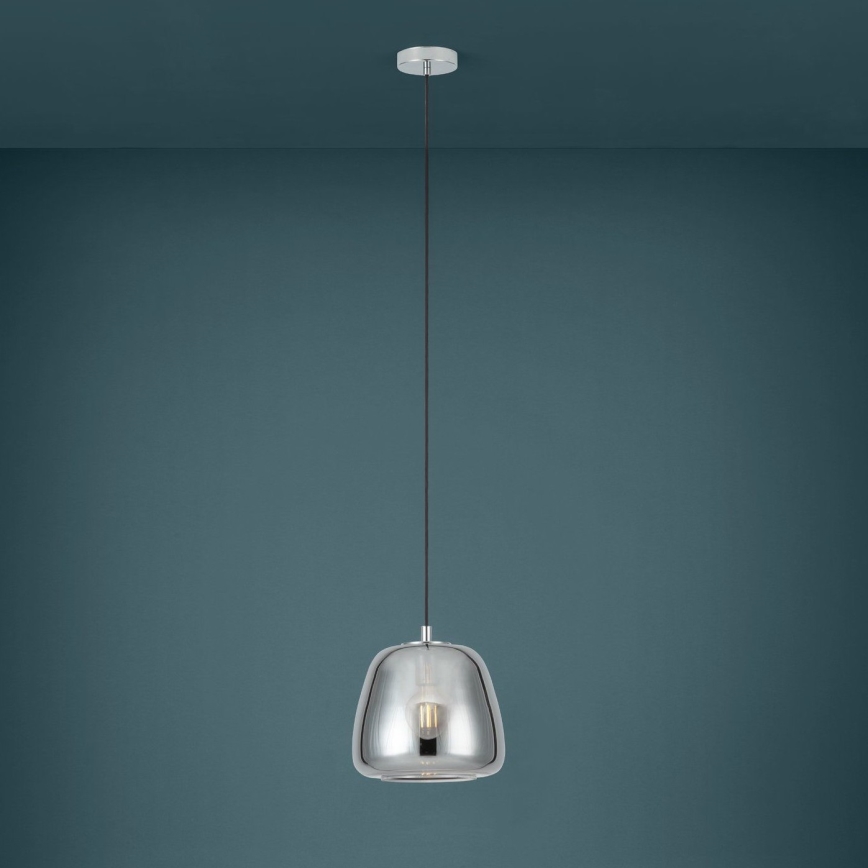 Eglo - Pakabinamas sietynas 1xE27/40W/230V diametras 26 cm dūminis