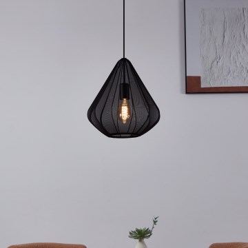Eglo - Pakabinamas sietynas 1xE27/40W/230V diametras 33,5 cm juoda