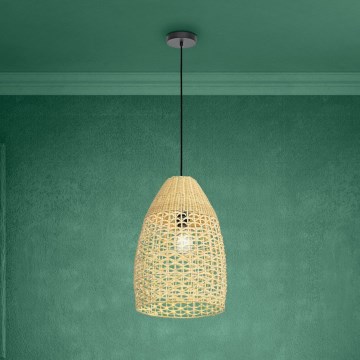 Eglo - Pakabinamas sietynas 1xE27/40W/230V diametras 35 cm bambukas