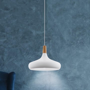 Eglo - Pakabinamas sietynas 1xE27/40W/230V diametras 40 cm balta - FSC sertifikuota